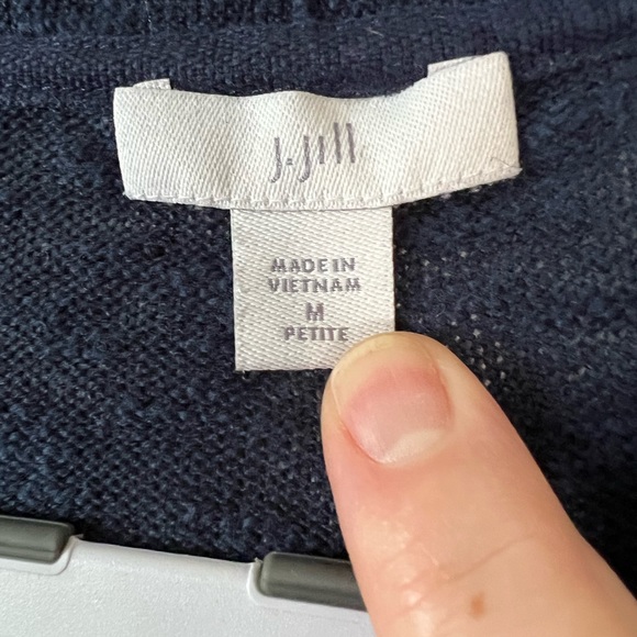 J.Jill linen/cotton lightweight short sleeve sweater. - Picture 4 of 6